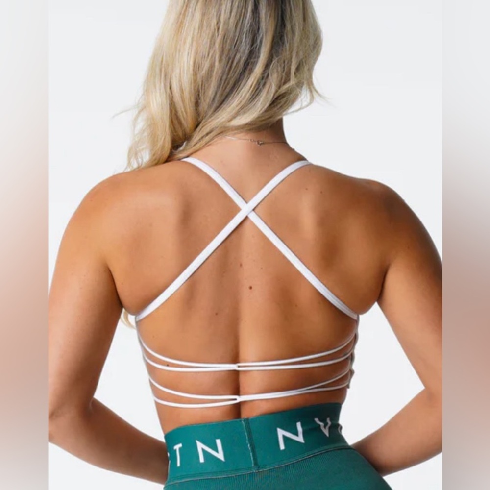 NVGTN white invincible sports bra size extra small - Picture 2 of 5